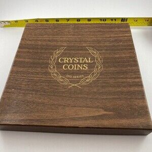 Crystal Coins 2Lbs 1971 Series Handcrafted by Imperial Glass Corporation Bellair